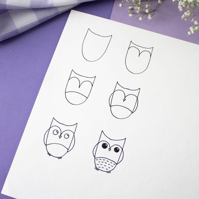 Draw An Owl: Step-By-Step Guide - Step 3